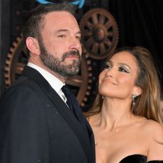 Jennifer Lopez and Ben Affleck attend Amazon's "This is Me... Now: A Love Story" premiere at the Dolby theatre in Hollywood, California, February 13, 2024.