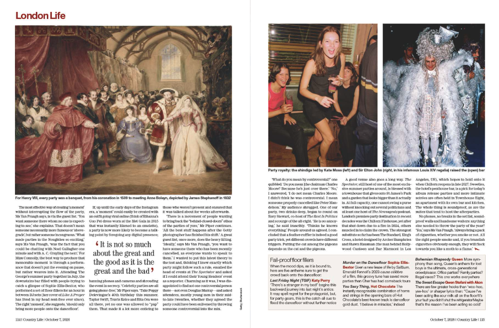 Spreads from the most recent issue of Country Life. A richer magazine you have never seen. Go and buy an issue.