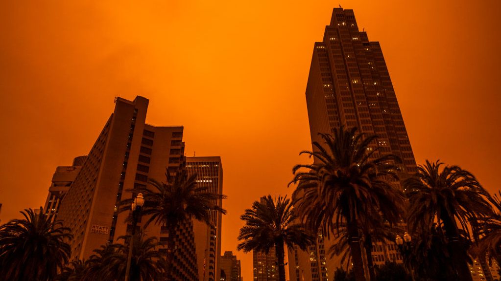 San Francisco&#039;s September sky during the 2020 California wildfires