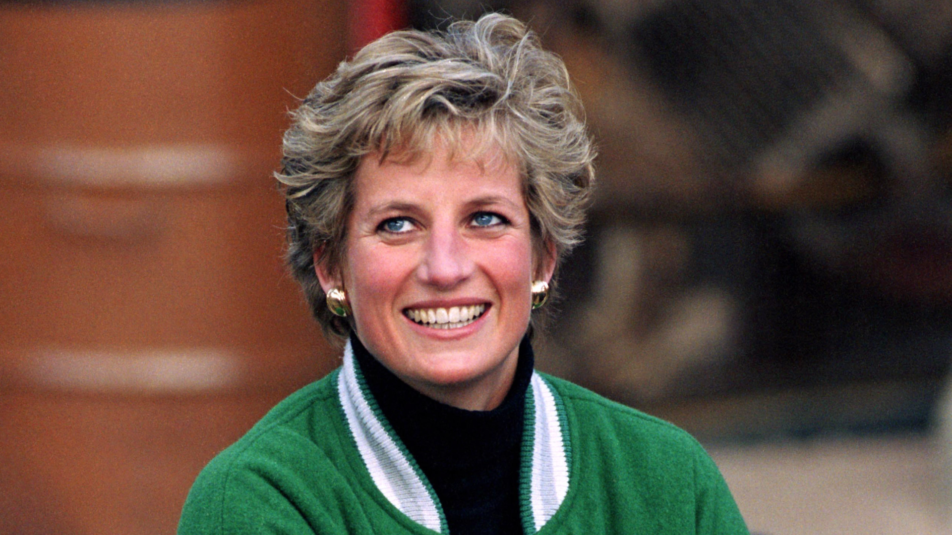 Princess Diana wearing a Philadelphia Eagles jacket