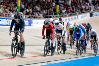 Ally Wollaston leads the women's omnium at 2024 Track World Championships