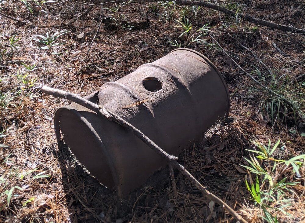 Remnants of a &quot;submarine&quot; style moonshine still found in South Carolina&#039;s Francis Marion National Forest 