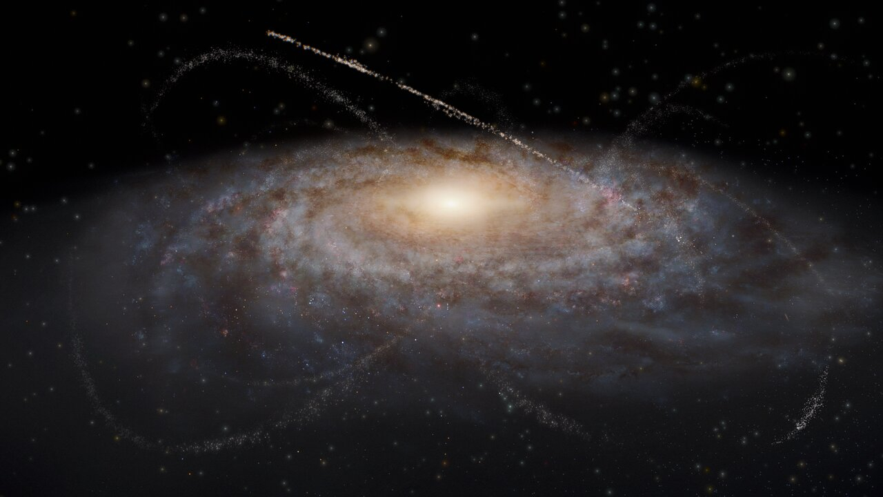 Mysterious dark matter may leave clues in ‘strings of pearls’ trailing our galaxy Space