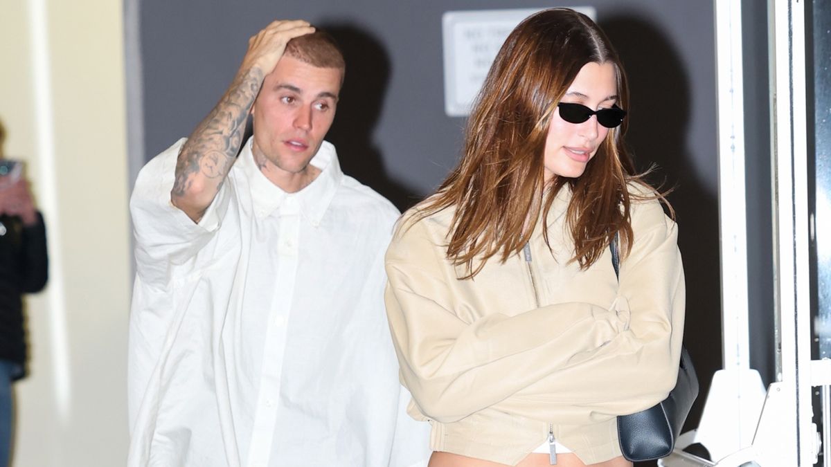 Hailey Bieber Pairs a Celebrity-Beloved Bag With $450 Flip-Flops for Date Night