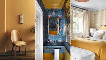 Three yellow rooms with colors that go with them
