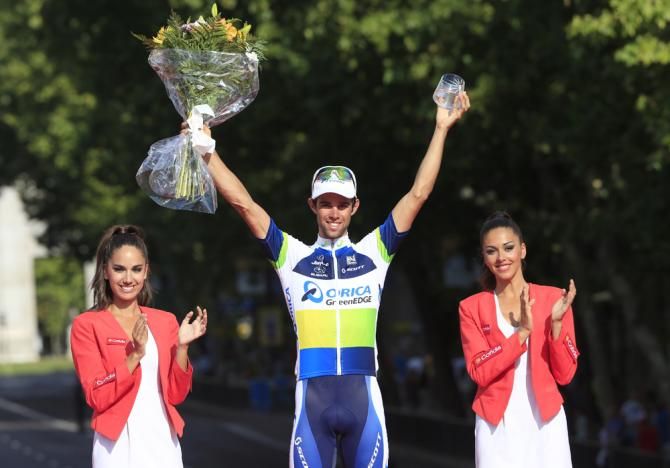 Michael Matthews (Orica-GreenEdge) on the podium