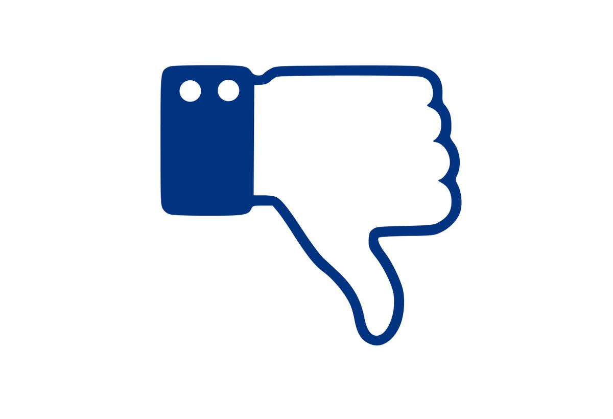 dislike emoji used on Facebook