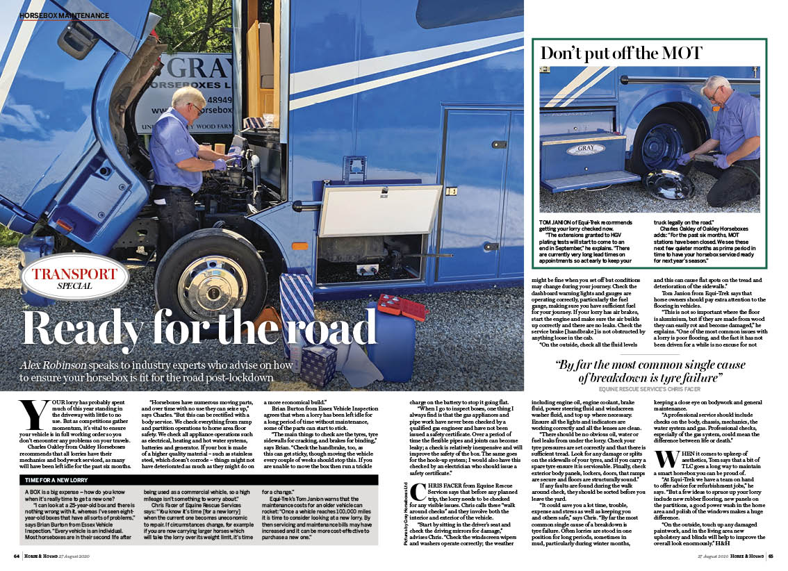 FT 2pp Lorry maintenance