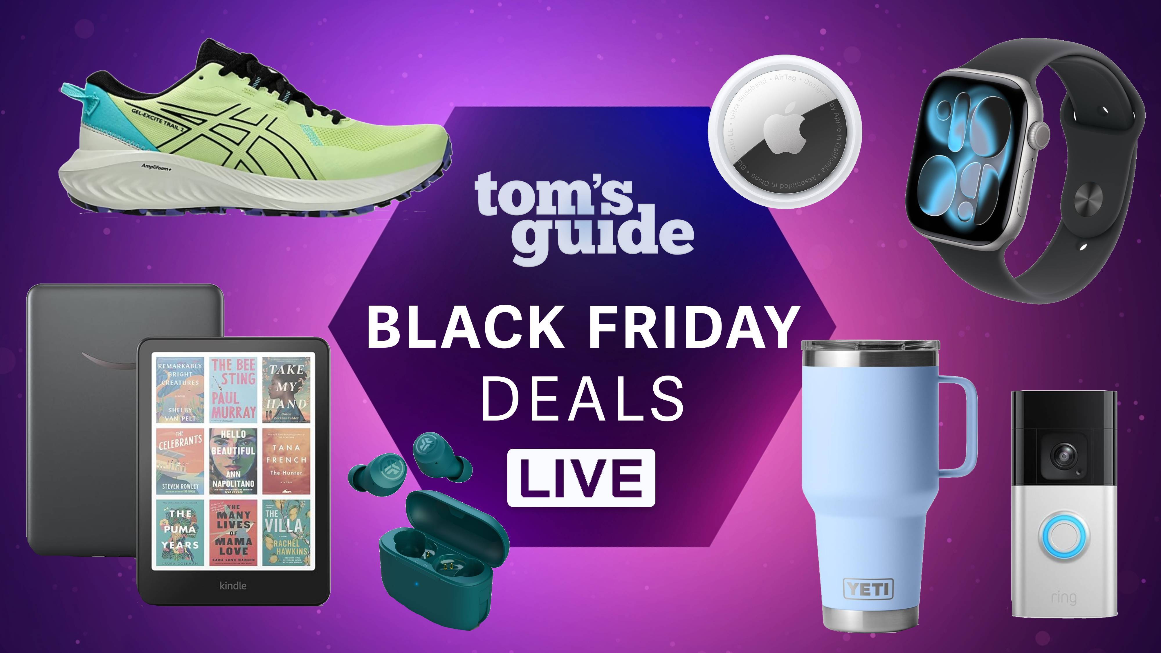 Collage of items on sale for Black Friday