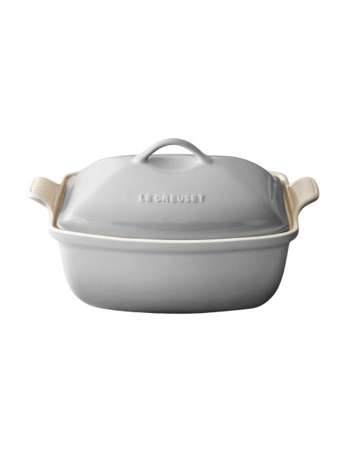 French Grey Heritage Stoneware Deep Covered Baker