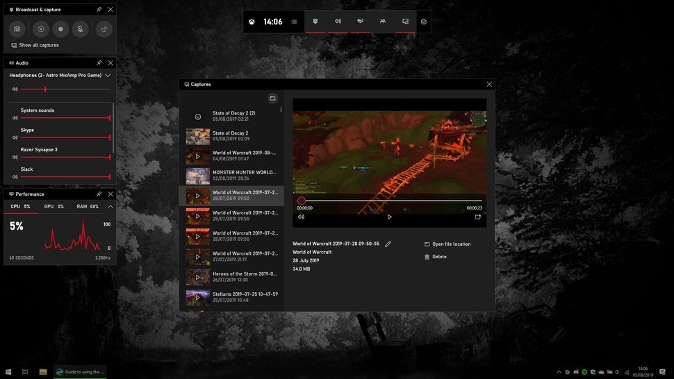 How to use the Windows 10 Xbox Game Bar: Game capture, screenshots ...