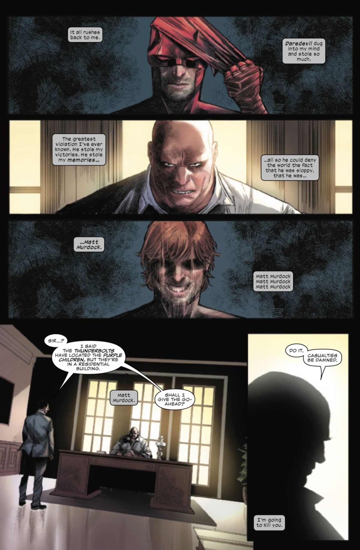 Did Kingpin really murder Daredevil? Devil's Reign 5 reveals the
