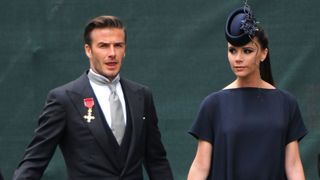 David Beckham and Victoria Beckham arrives to attend the Royal Wedding of Prince William to Catherine Middleton at Westminster Abbey on April 29, 2011 in London, England.