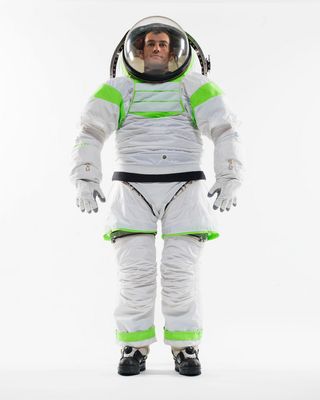 The Z-1 is NASA’s next generation spacesuit, a prototype of which is pictured at the Johnson Space Center.