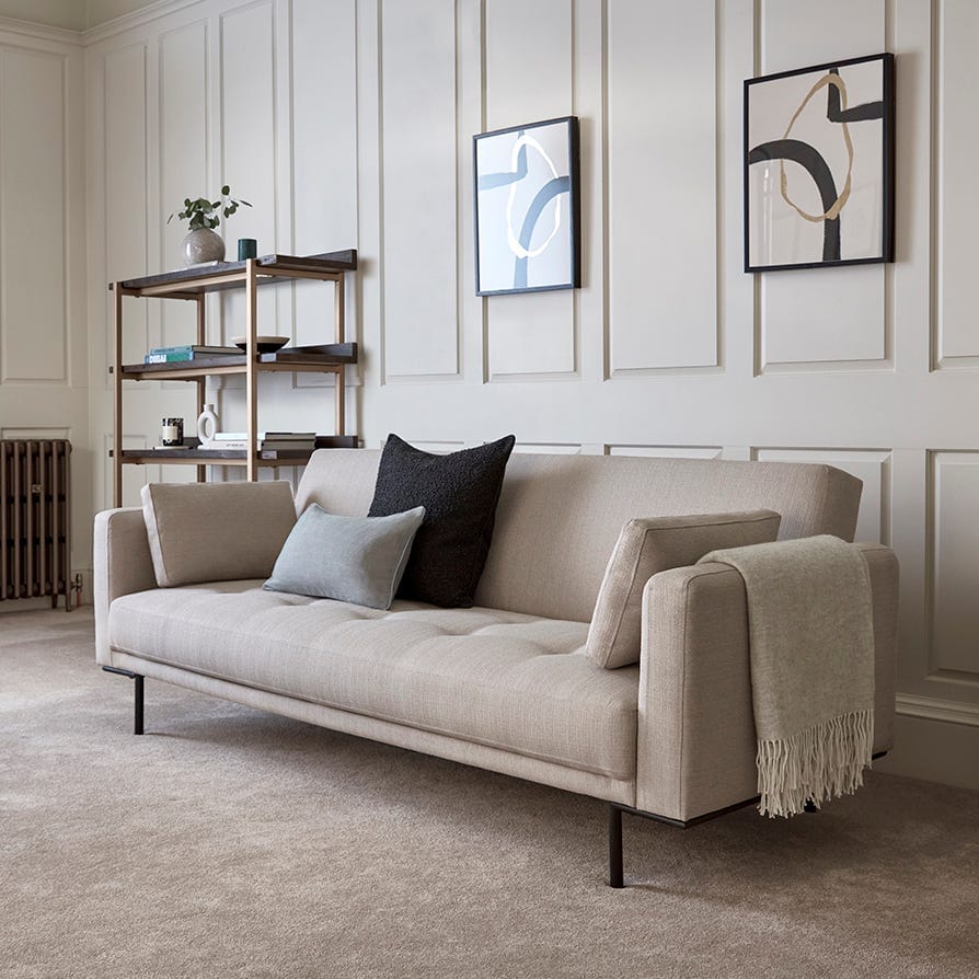 Hudson Click Clack Sofa Bed - Stone Grey