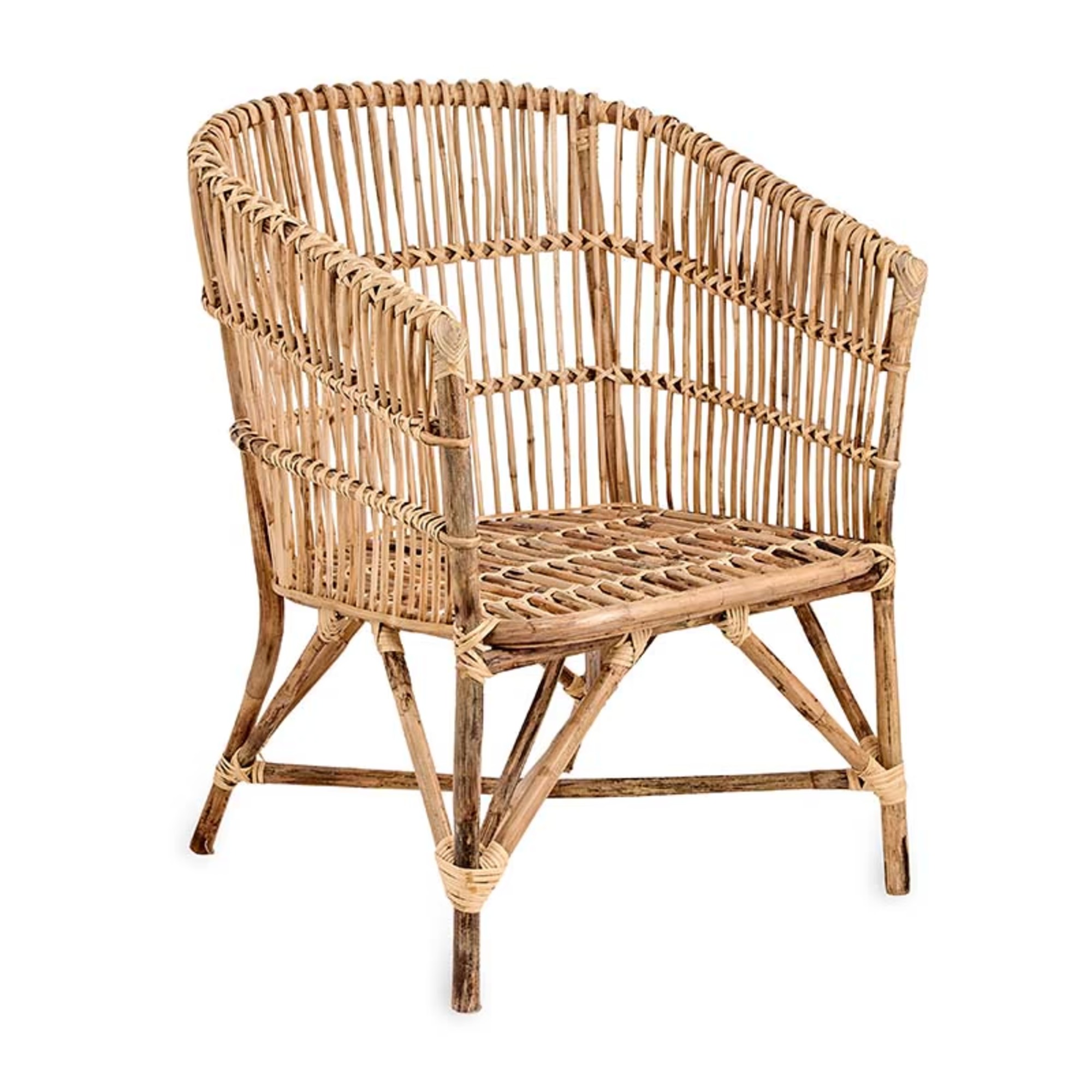 Nkuku Nesari rattan armchair