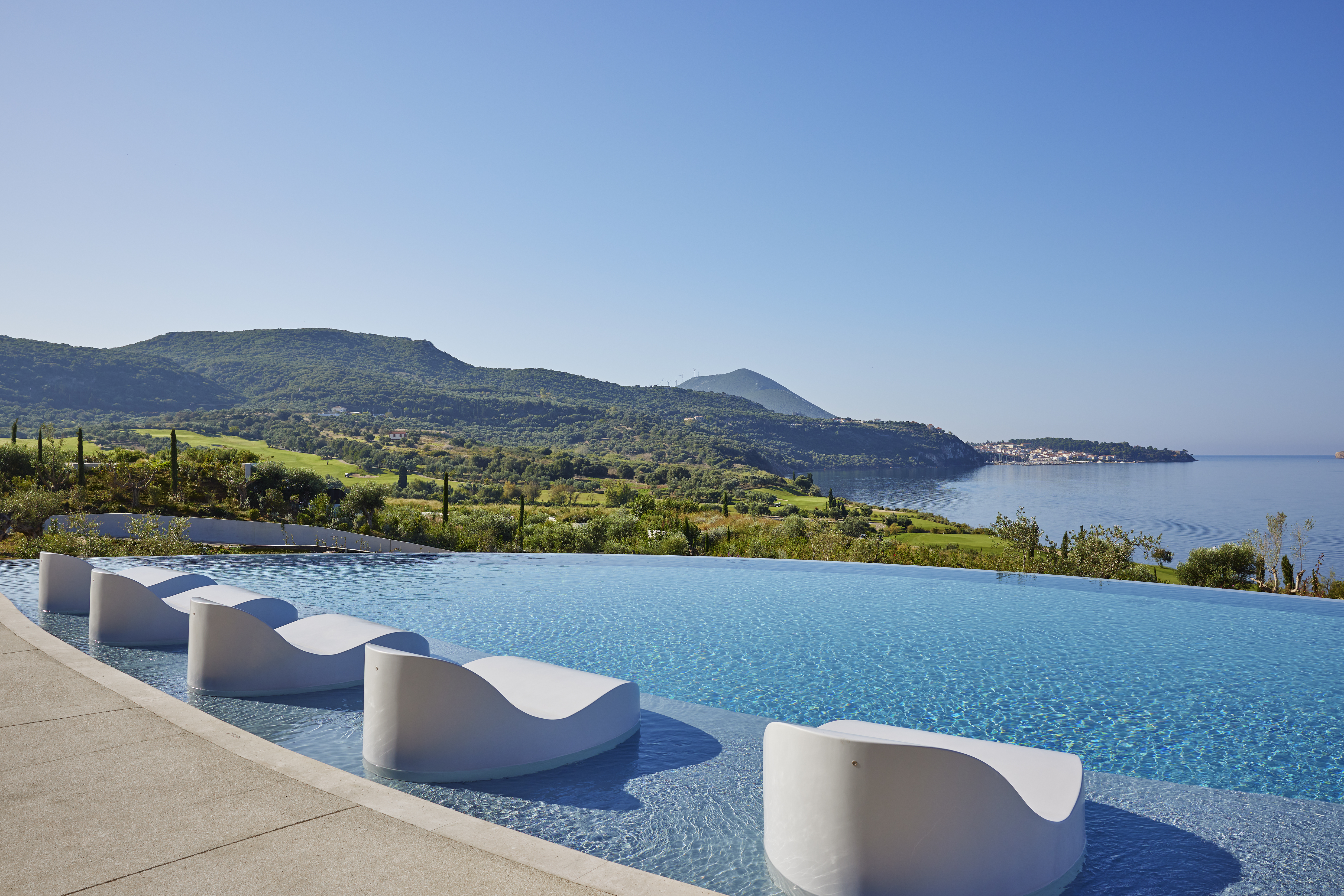 Interior and exterior Greek hotel images
