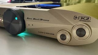 iFi iDSD Valkyrie on gray table 