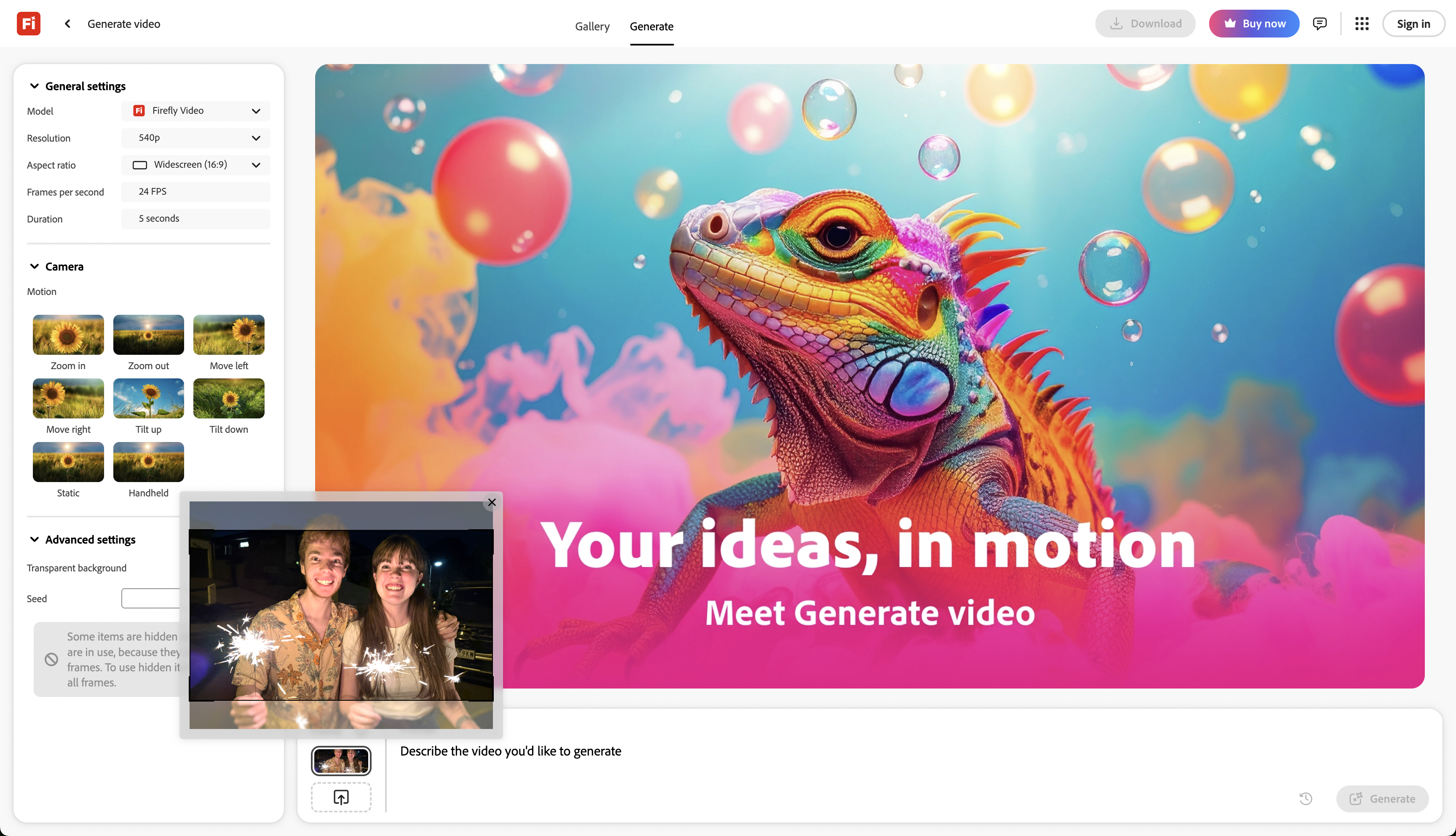 Getting started to add movement to photos