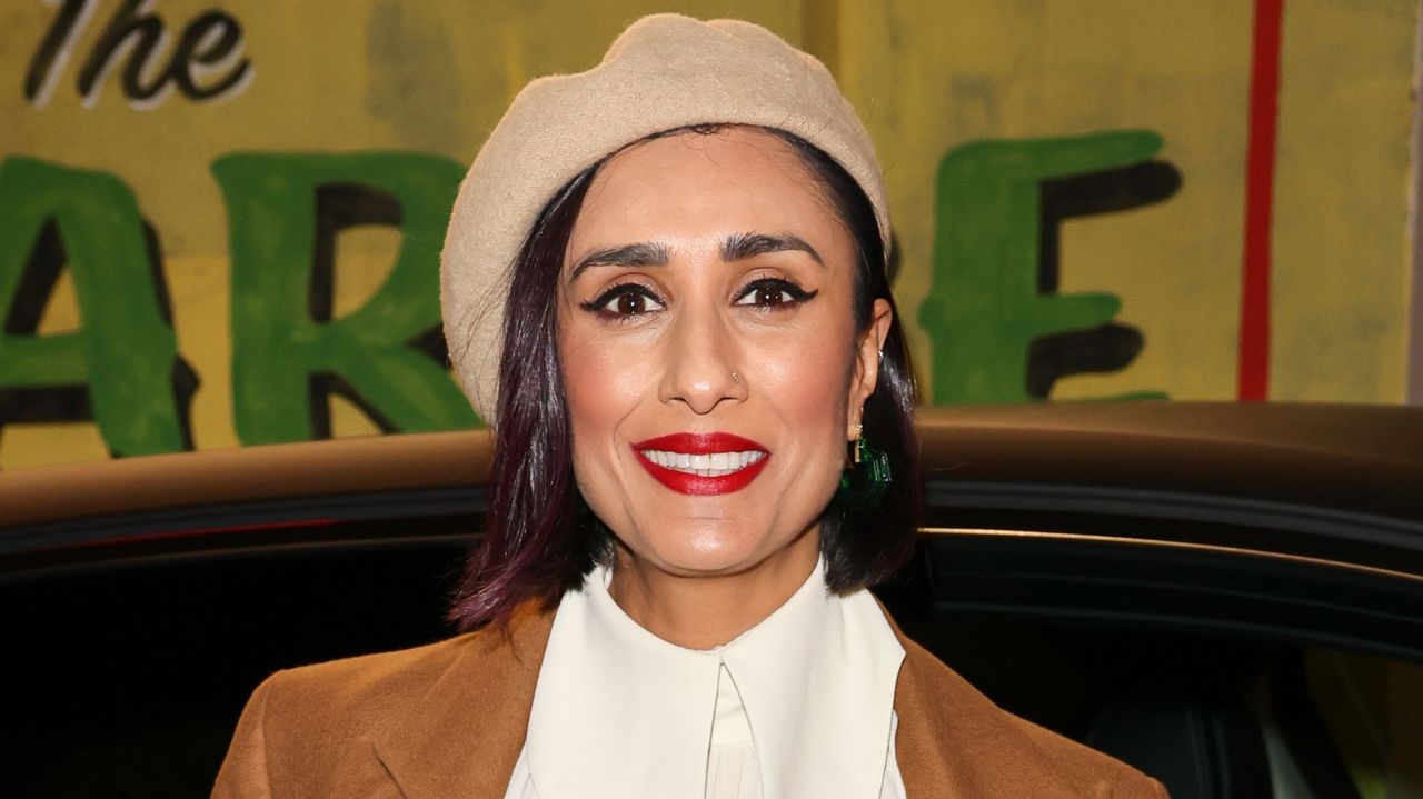 Anita Rani arrives in a Jaguar to the premiere gala of &#039;Nightmare Alley&#039; at Screen on the Green on January 20, 2022