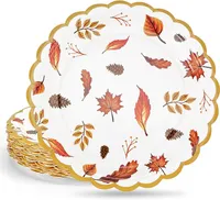 Fall  Thanksgiving Paper Plates