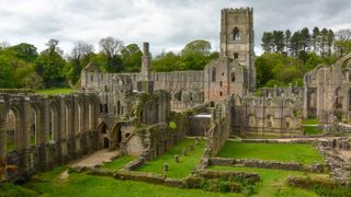 Fountains Abbey in Yorkshire, England.