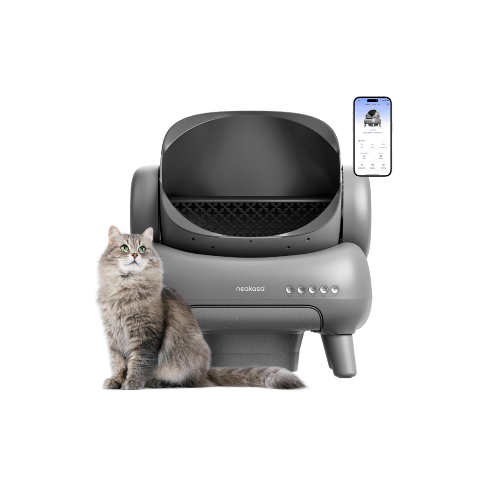 Neakasa M1 Open-Top Self Cleaning Cat Litter Box, one of the best automatic cat litter boxes
