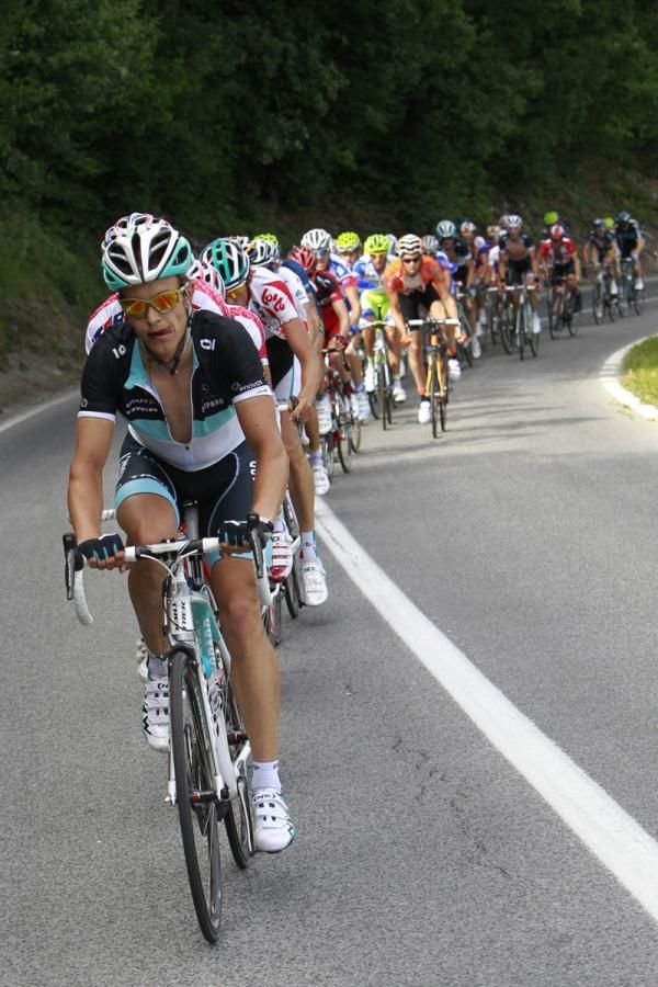 Linus Gerdemann (Leopard Trek) on the front