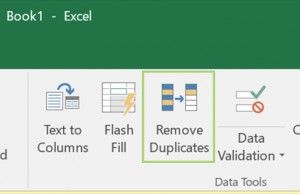 How to remove duplicate entries in Excel