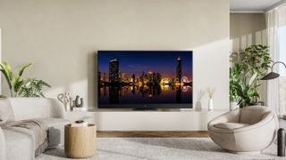 The Panasonic MZ1500 OLED TV in a living room