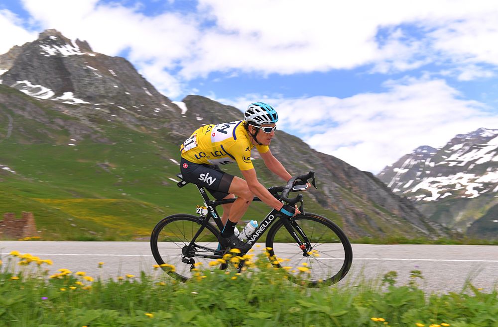 Geraint Thomas (Team Sky) during stage 6 at the Criterium du Dauphine