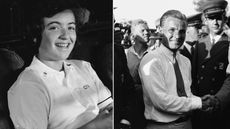 Catherine Lacoste in 1964 (left) and Johnny Goodman in 1933 (right)