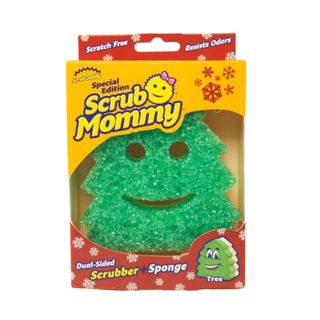 Scrub Daddy Special Edition Scrub Mommy Dual-Sided Scrubber + Sponge - Tree