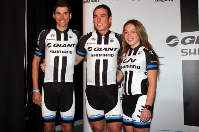 Warren Barguil, John Degenkolb and Lucy Garner