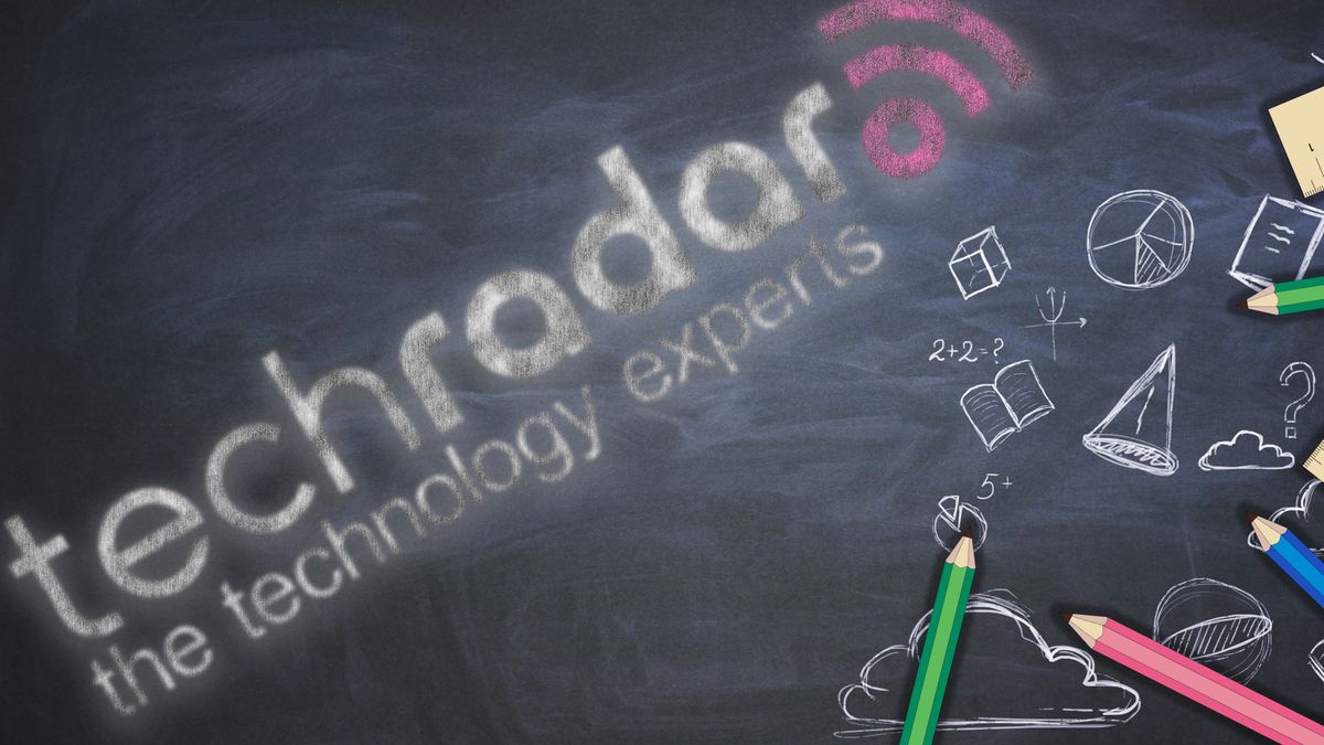 TechRadar logo in chalk on blackboard