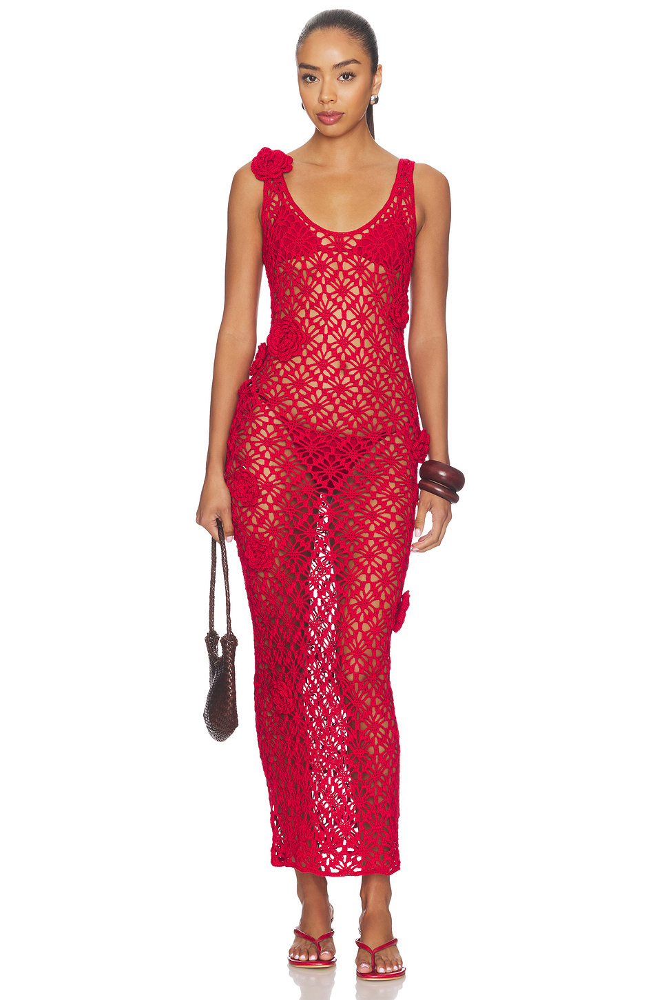 Tiria Crochet Maxi Dress