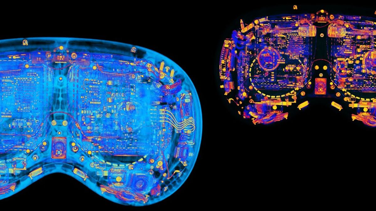 “Two divergent design philosophies”: CT scans show Apple Vision Pro and Meta Quest look radically different inside