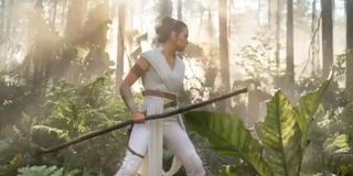 Rey with a stick