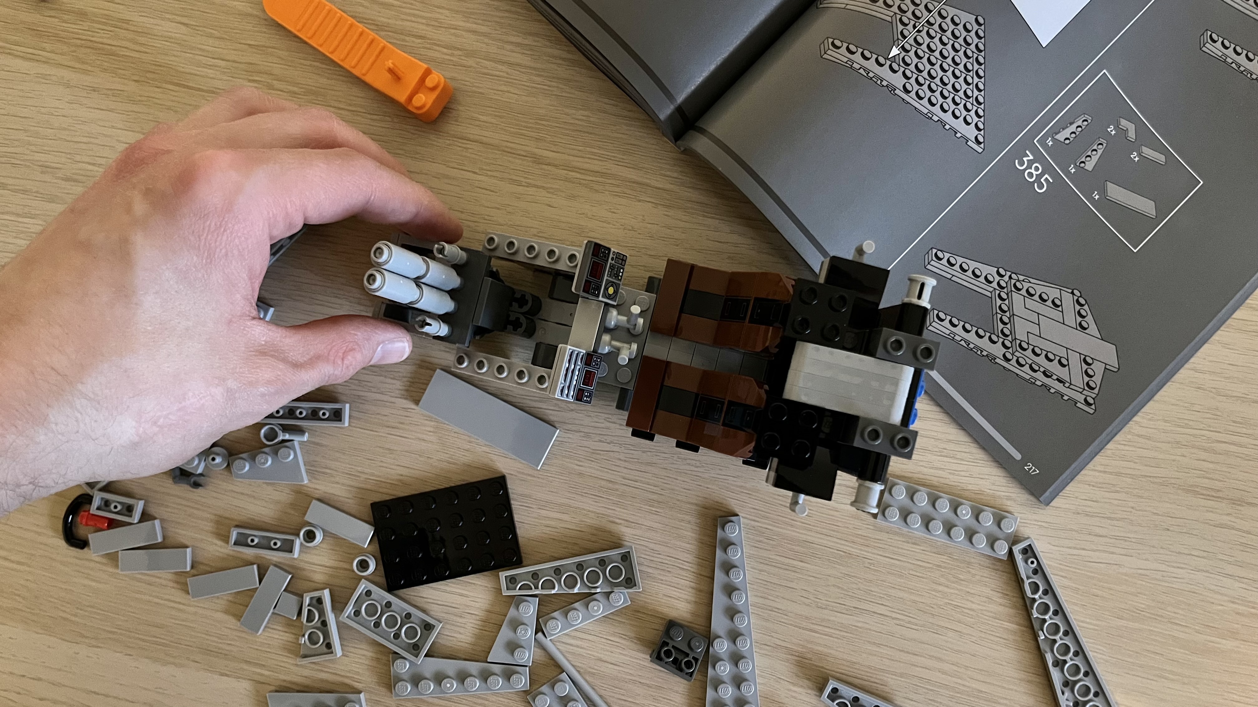 Lego Star Wars AT-ST Walker (75417) being built