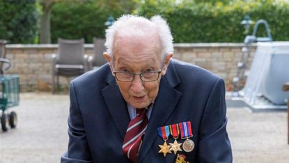 Captain Tom Moore, 99, has raised millions of pounds for the NHS