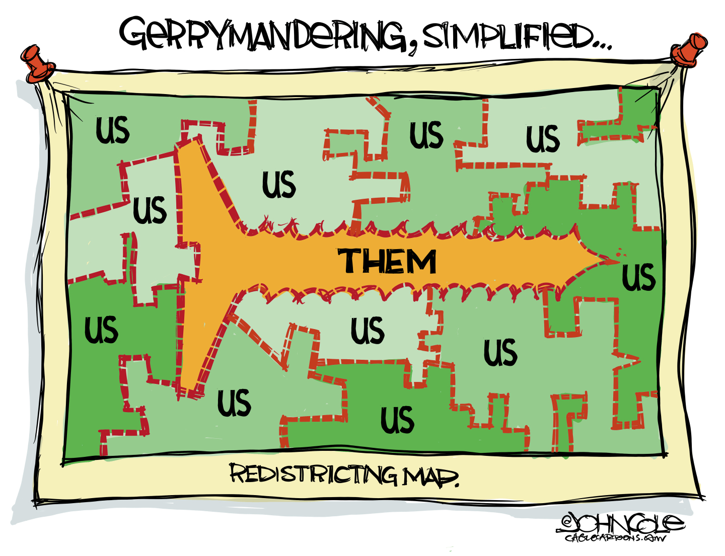 Political cartoon