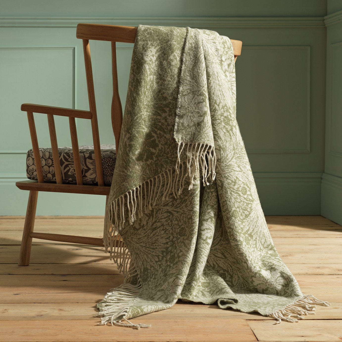 Habitat X Morris &amp;amp; Co. Marigold Faux Mohair Throw -150x125cm