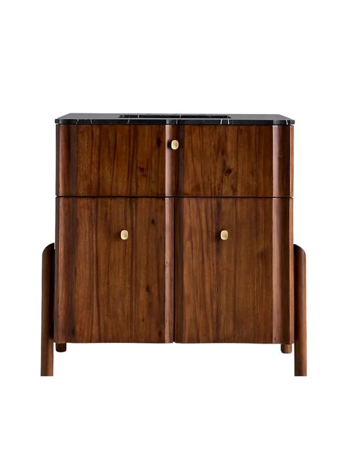 Tetra Marble-Top Single Bathroom Vanity