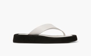Summer sandals in white flip flop style by The Row