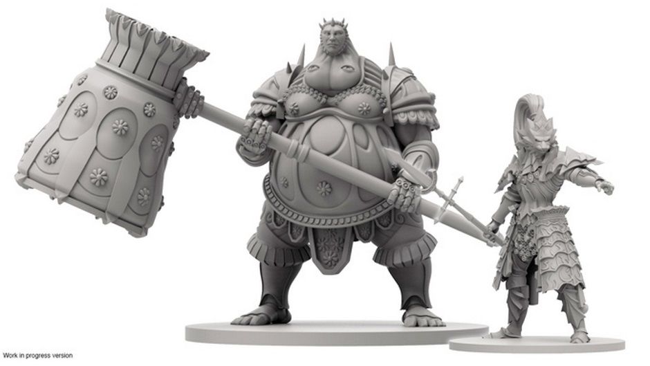 EMBRASSED ARMOUR OF FAVOUR MINIATURE/ DARK SOULS CHARACTERS BOARDGAME M28 