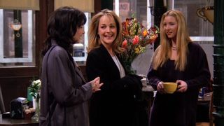 Helen Hunt guest stars as a visitor from Mad About You in Friends