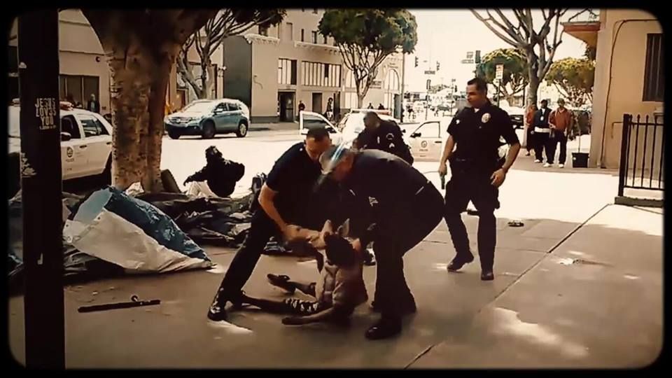 A still from a video showing Trishawn Carey&amp;#039;s arrest.