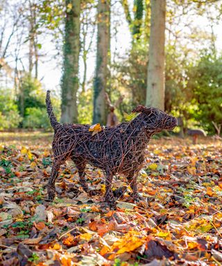 Jack Russell Willow Sculpture