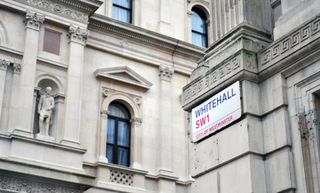 Whitehall street sign outside the Cabinet Office