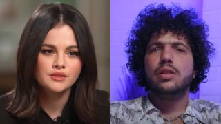 Selena Gomez speaks on CBS, while Benny Blanco appears on Slopped